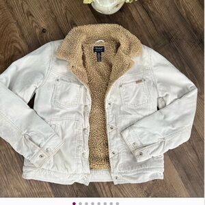 AEO Vintage Corduroy Sherpa Trucker Jacket